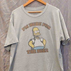 The Simpsons - Homer "I'm here for the Beer" Tee (XL)